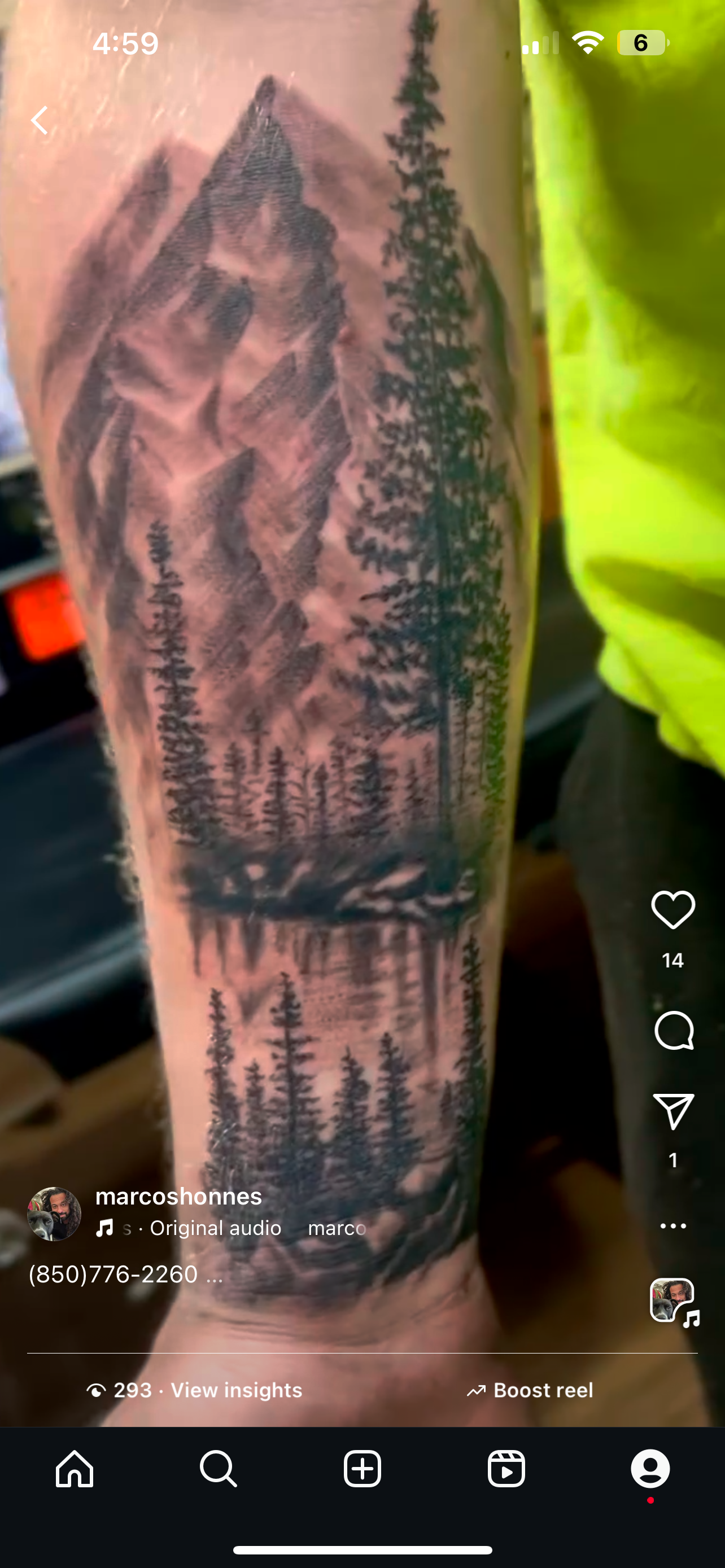 Custom tattoo by Marcos Honnes